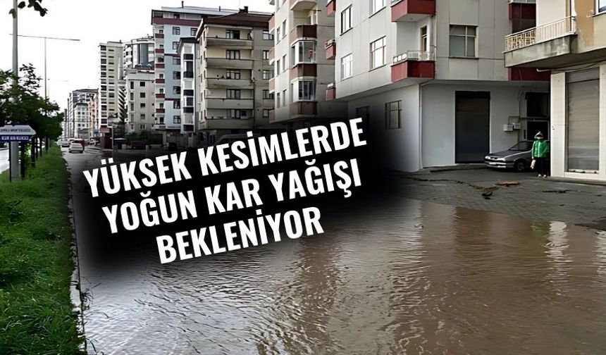 Rize, Trabzon ve Artvin İçin Meteorolojik Uyarı