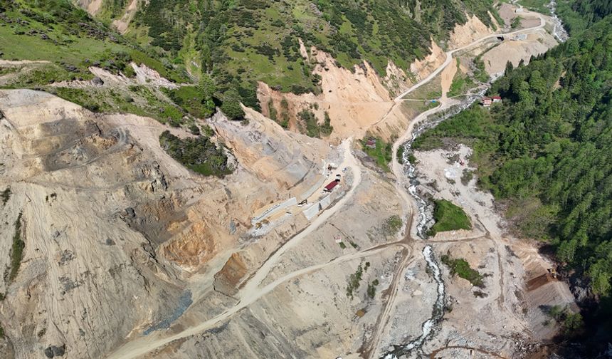Rize’de İçme Suyu Gölet Projesinde Çalışmalar Devam Ediyor