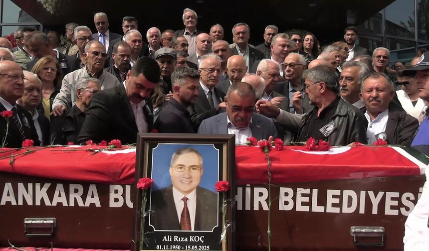 Hayatını kaybeden CHP’li eski Altındağ Belediye Başkanı Ali Rıza Koç için tören düzenlendi