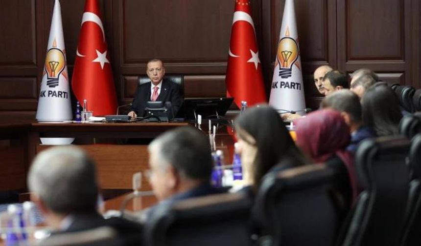 AK Parti MYK Toplantısı Cumhurbaşkanı Erdoğan başkanlığında başladı