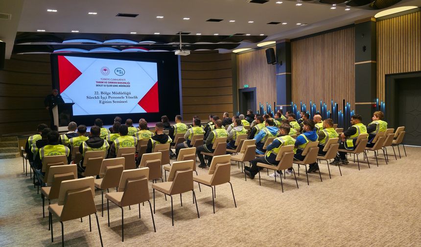 DSİ 22. Bölge Müdürlüğü’nden İşçi Personellere Yönelik Eğitim Programı
