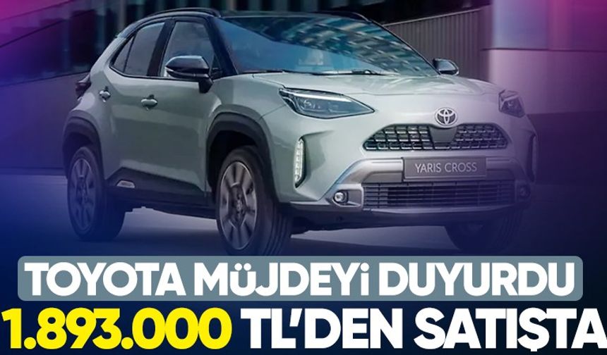 Toyota indirim müjdesini duyurdu: 1.893.000 TL'den satışta