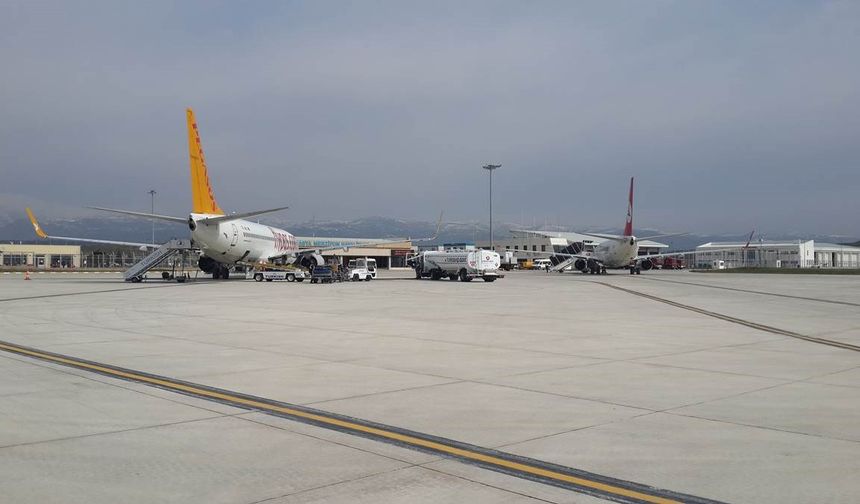 Amasya Merzifon Havalimanı'nı nisan ayında 12 bini aşkın yolcu kullandı