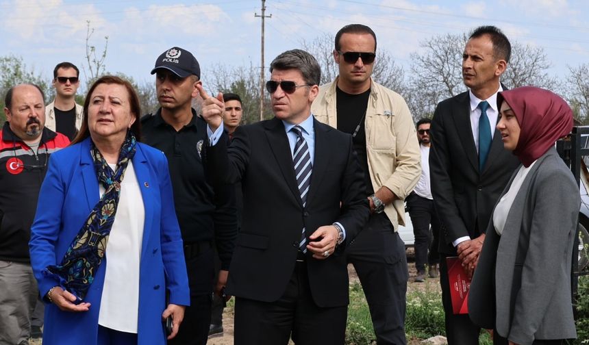 Amasya Valisi Önder Bakan, mevsimlik tarım işçilerinin konaklayacağı alanı inceledi