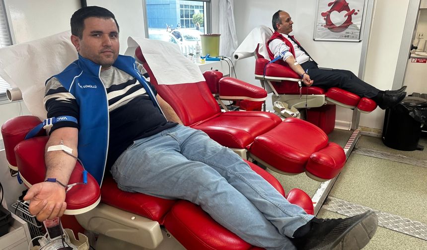 Bafra'da 81 ünite kan toplandı