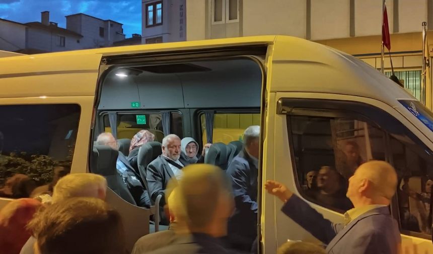 Cide'de hacılar kutsal topraklara uğurlandı