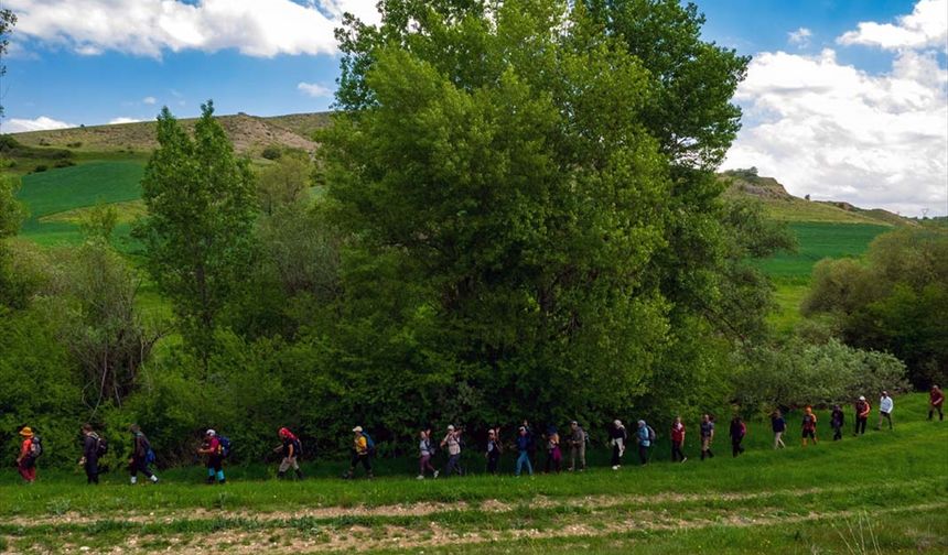 Çorum'da doğaseverler Hitit Yolu'nun 41 kilometresini 4 günde yürüdü