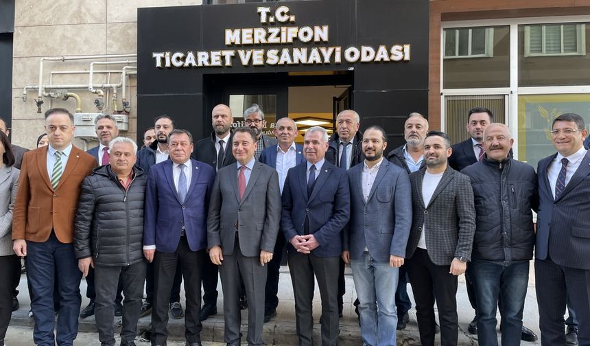 DEVA Partisi Genel Başkanı Babacan, Amasya’da temaslarda bulundu