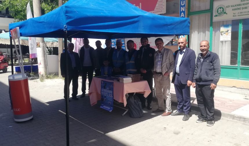 Hanönü'de kurban bağış standı kuruldu