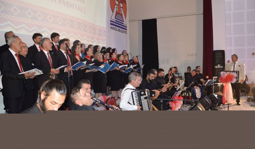 Havza'da Türk halk müziği konseri düzenlendi