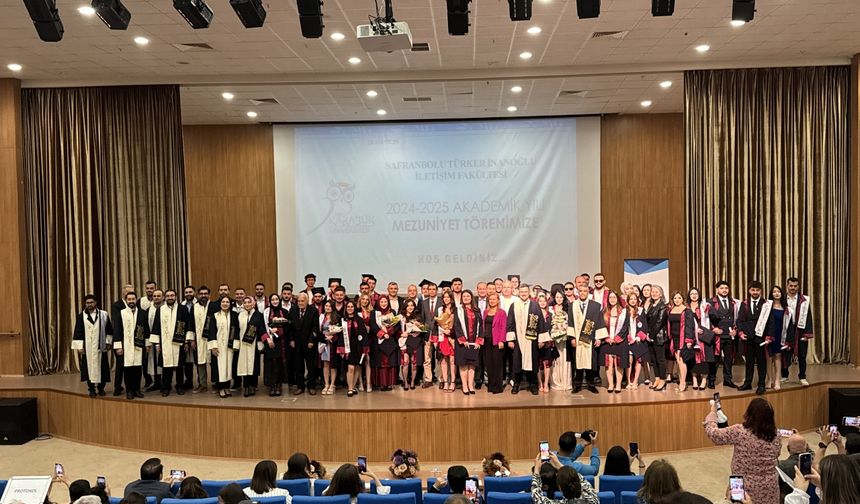 Karabük Üniversitesi Safranbolu Türker İnanoğlu İletişim Fakültesi ilk mezunlarını verdi