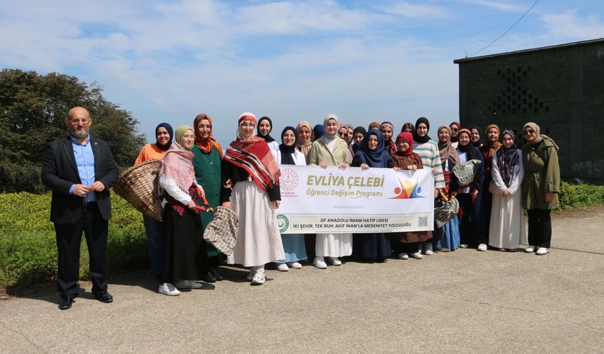 Konya Mahmut Sami Ramazanoğlu İmam Hatip Lisesi öğrencileri Of ilçesini gezdi