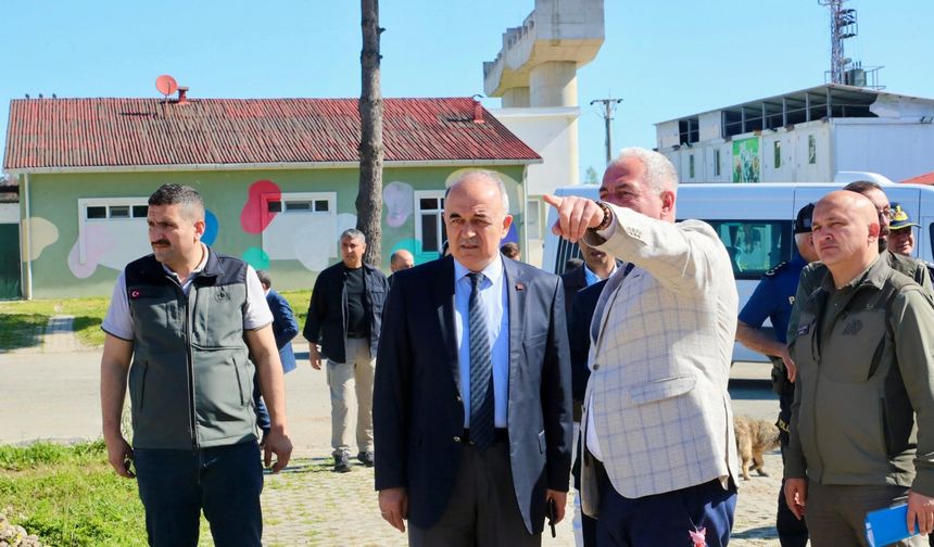 Ordu Valisi Erol, sahipsiz hayvanlar için yapılan bakım merkezlerini incelendi