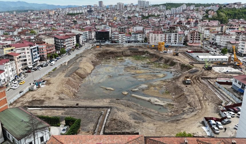 Ordu'da 2 bin araçlık otoparkın inşaatına başlandı