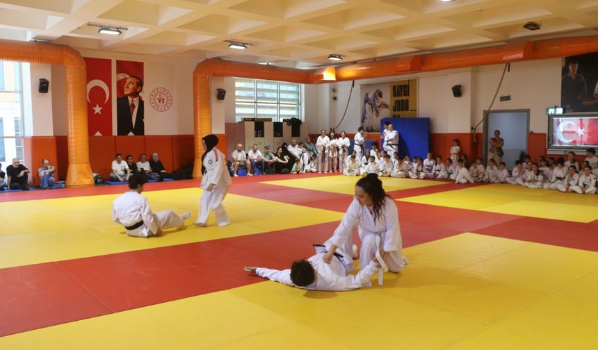 Rize'de iki anne çocuklarının ardından aikidoya başladı