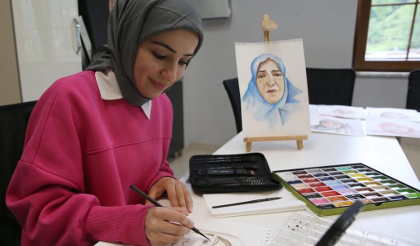 Rize'de şehit annelerine portreleri hediye edilecek