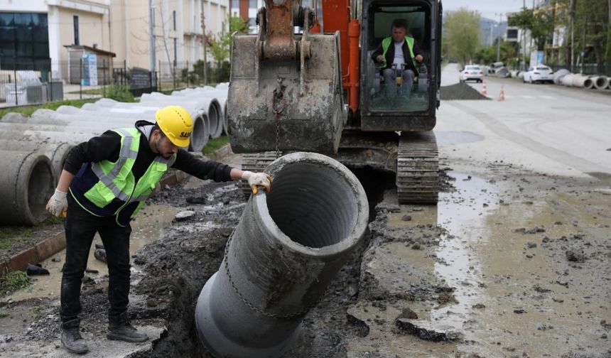 Samsun’da altyapı çalışmaları sürüyor