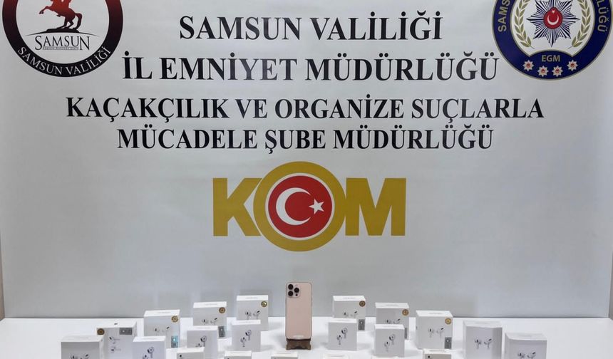 Samsun'da kaçak elektronik ürün operasyonunda 1 kişi yakalandı