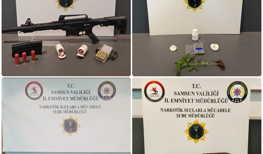 Samsun'da uyuşturucu operasyonunda 4 zanlı yakalandı