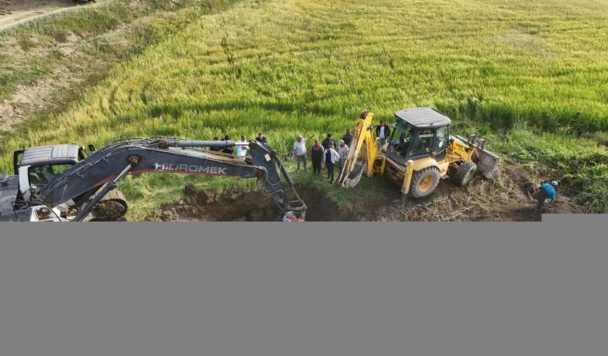 Sungurlu'nun içme suyu hattındaki hasarı giderildi