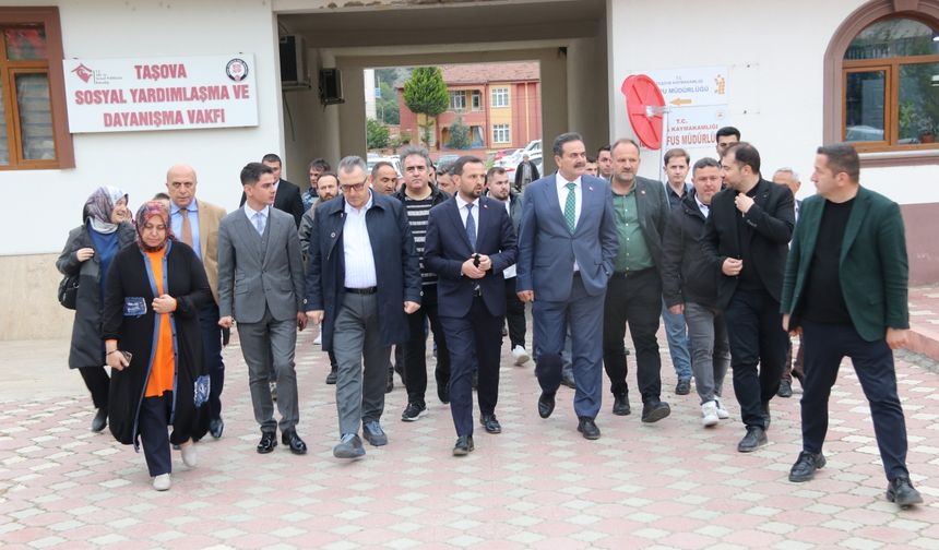 Taşova’ya yapılacak projelerin alanları incelendi