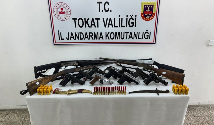 Tokat merkezli kaçak silah operasyonunda 6 zanlı yakalandı