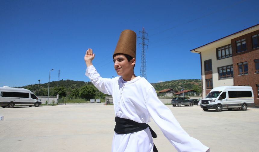 Tokat'ta semazen grubunda yer alan özel öğrenciler yeni gösterilere hazırlanıyor