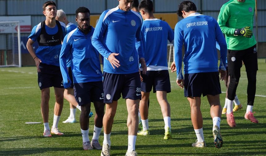 Çaykur Rizespor, Beşiktaş maçının hazırlıklarına başladı