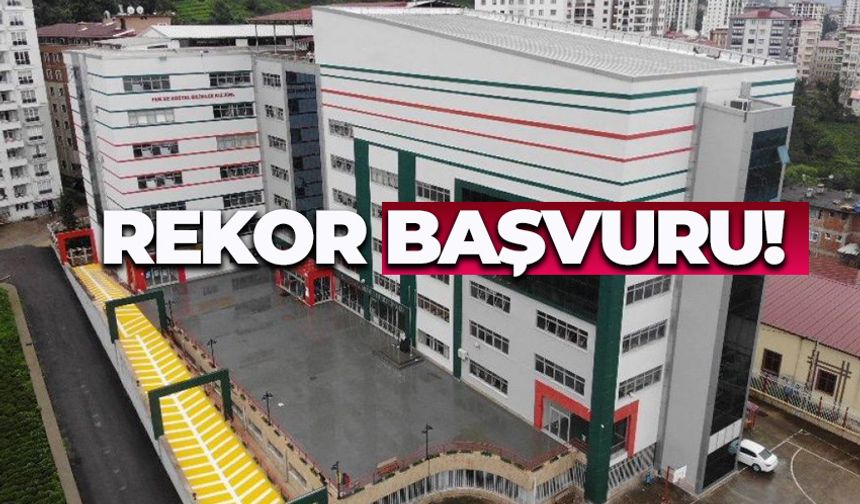 Proje Okuluna Geçiş Sınavı’nda Rize’deki okula rekor başvuru