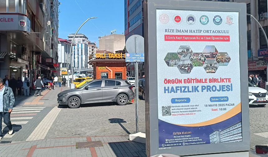 Rize İHO Hafızlık Projesine Öğrenci Müracaatları devam ediyor