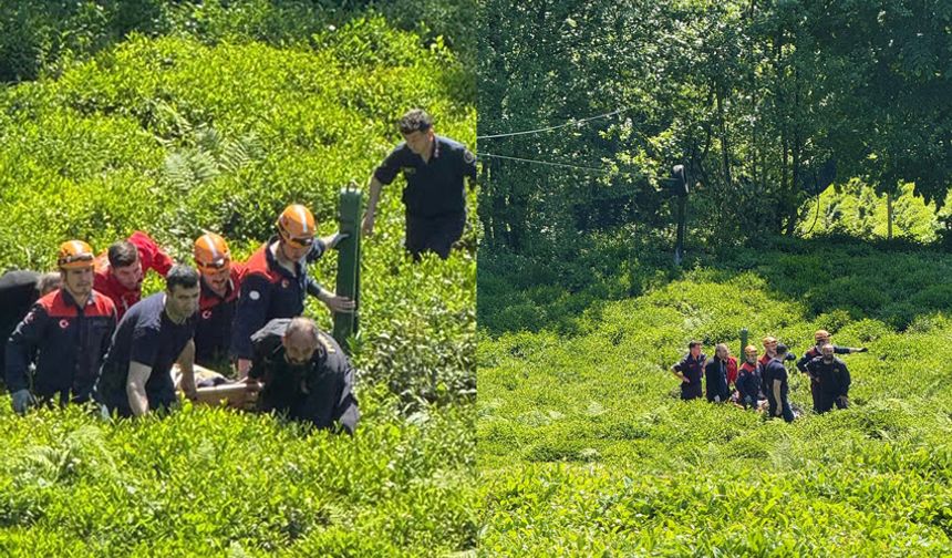 Pazar’da Çaylık Arazide Düşerek Mahsur Kalan Vatandaş Kurtarıldı