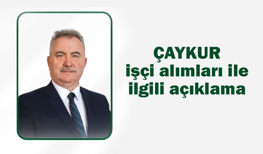 Ak Parti Rize İl Başkanı Katmer’den ÇAYKUR işçi alımları ile ilgili önemli açıklamada
