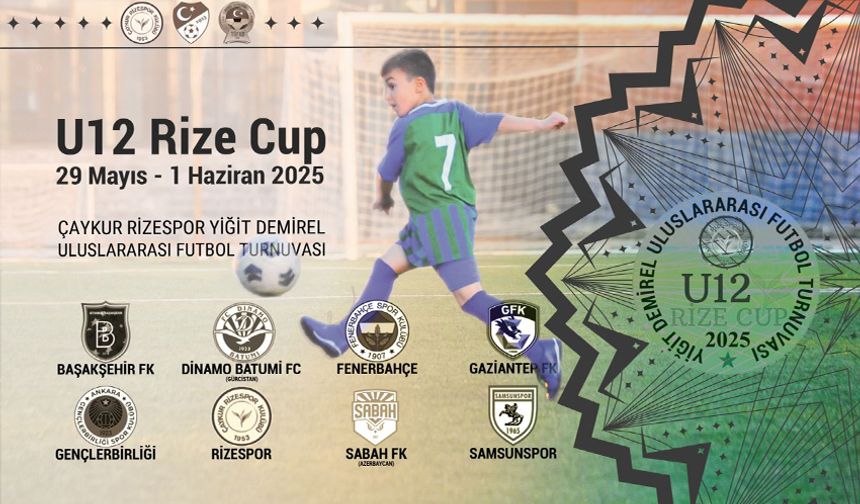U12 Rize Cup 2025 Başlıyor