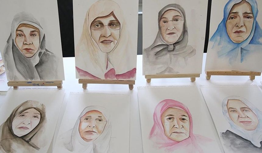 Rize'de şehit annelerine portreleri hediye edilecek