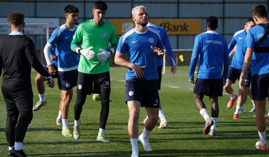 Çaykur Rizespor, Beşiktaş maçının hazırlıklarına başladı