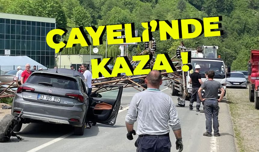Çayeli Büyükköy Yolu’nda Trafik Kazası