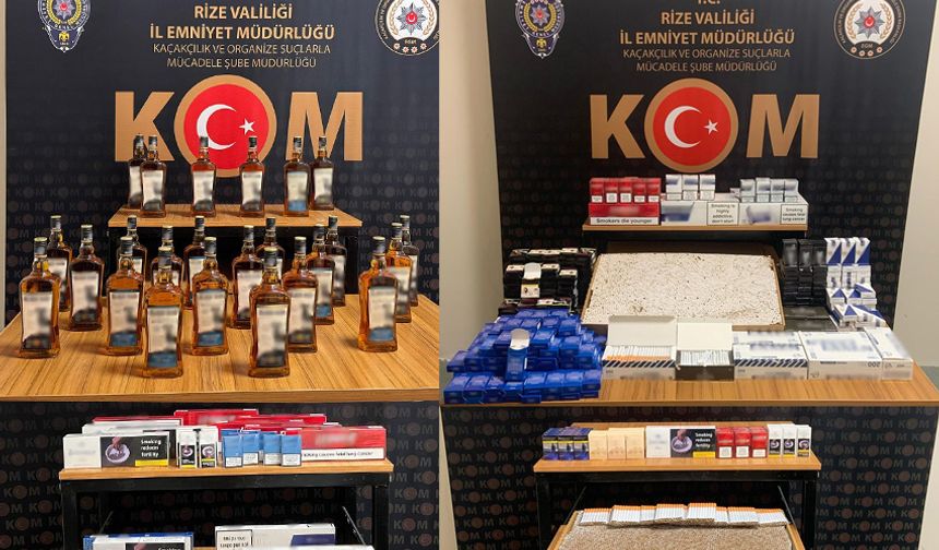 Rize’de Kaçak Ürün Operasyonu: 14 Kişi Hakkında Adli İşlem Başlatıldı