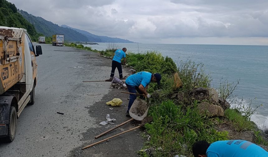Arhavi Belediyesi, Kurban Bayramı öncesi temizlik çalışmları başlattı