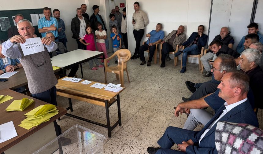 Bartın'da 3 köyde muhtarlık seçimi yapıldı