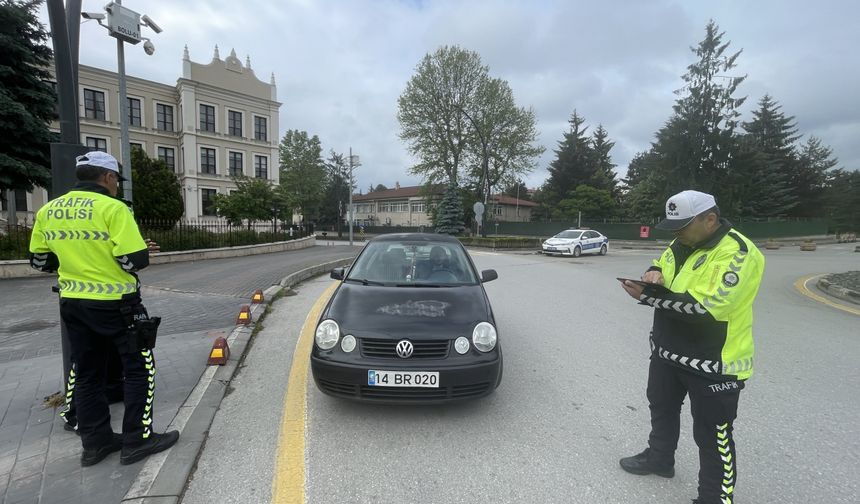 Bolu'da trafik denetimleri