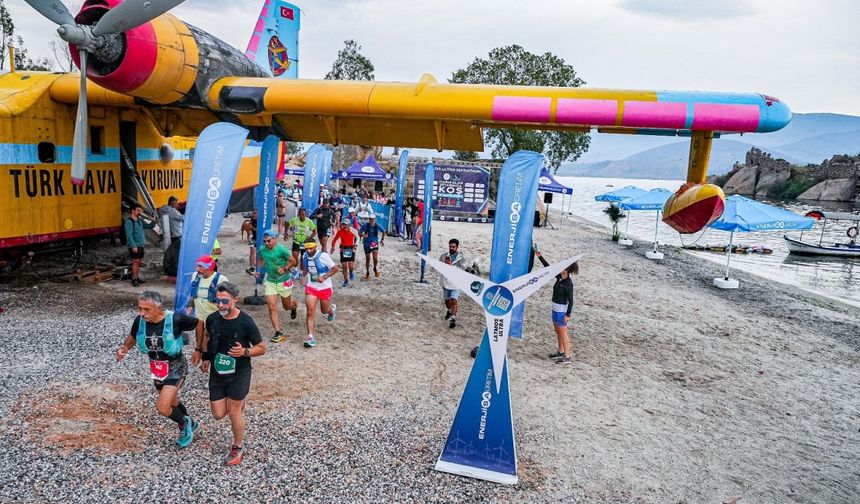 Enerjisa Üretim sponsorluğundaki Latmos Ultra Maratonu sporcular ve öğrencileri buluşturdu