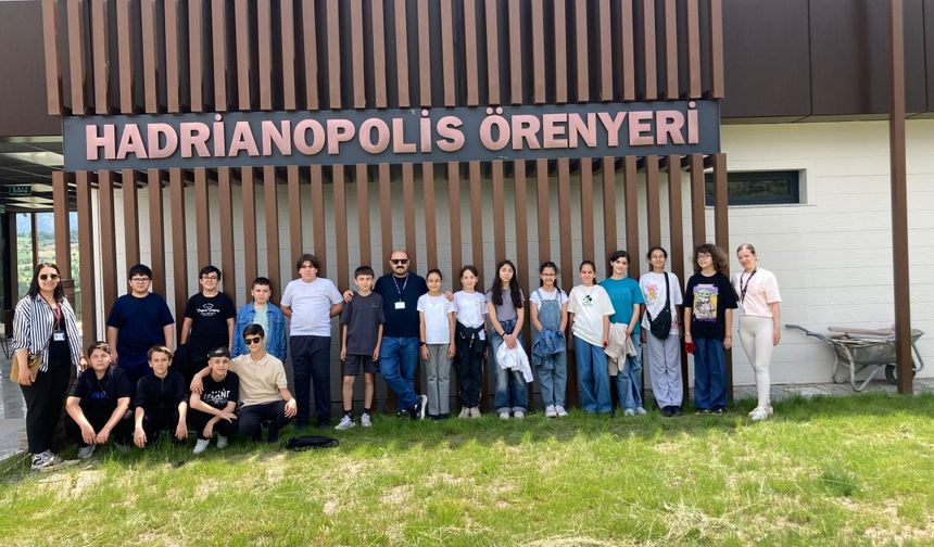 Karabük'te öğrenciler Hadrianapolis Antik Kenti'ni ziyaret etti