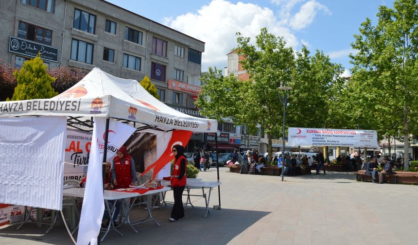 Kızılay Havza Temsilciliğinden vekaletle kurban çalışması