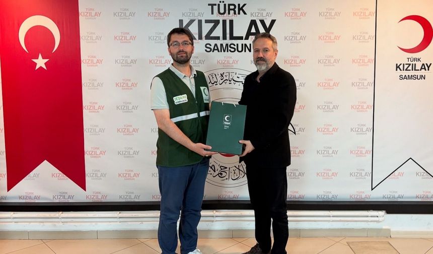 Samsun'da Yeşilaydan Kızılaya ziyaret