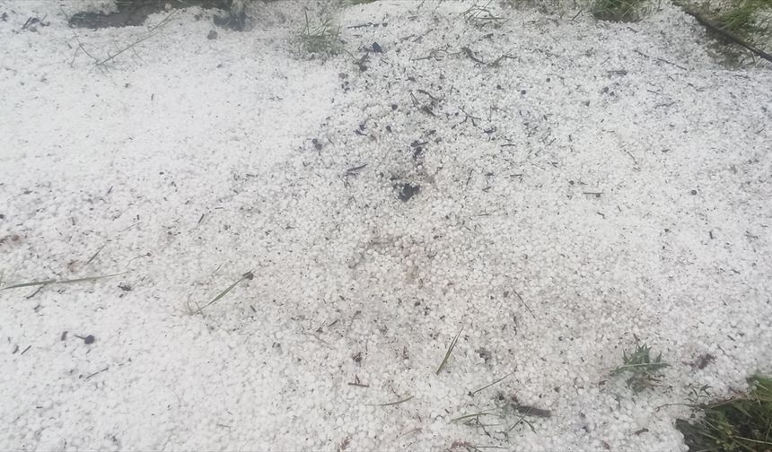Tokat'ta dolu yağışı etkili oldu