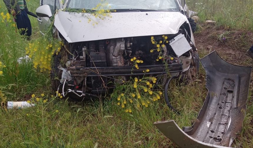 Tokat'ta tarlaya devrilen otomobildeki 3 kişi yaralandı
