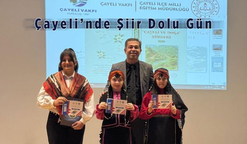 “Çayeli ve Doğa” Şiir Kitabı Ödül Töreni Gerçekleştirildi!