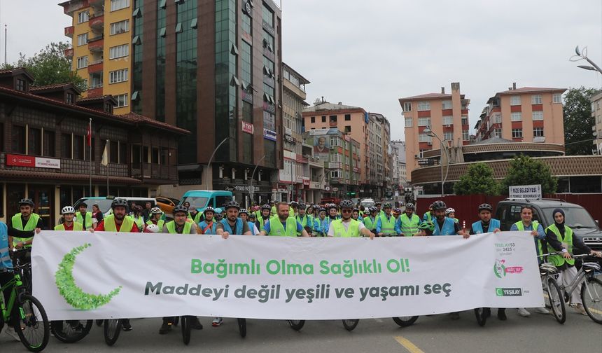 Trabzon ve çevre illerde 12. Geleneksel Yeşilay Bisiklet Turu düzenlendi