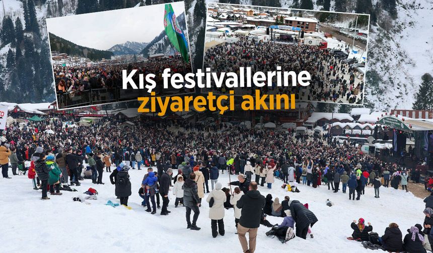 Karadeniz'de kış turizmi atağı; Uzungöl ve Ayder'deki festivallere 230 bin kişi katıldı