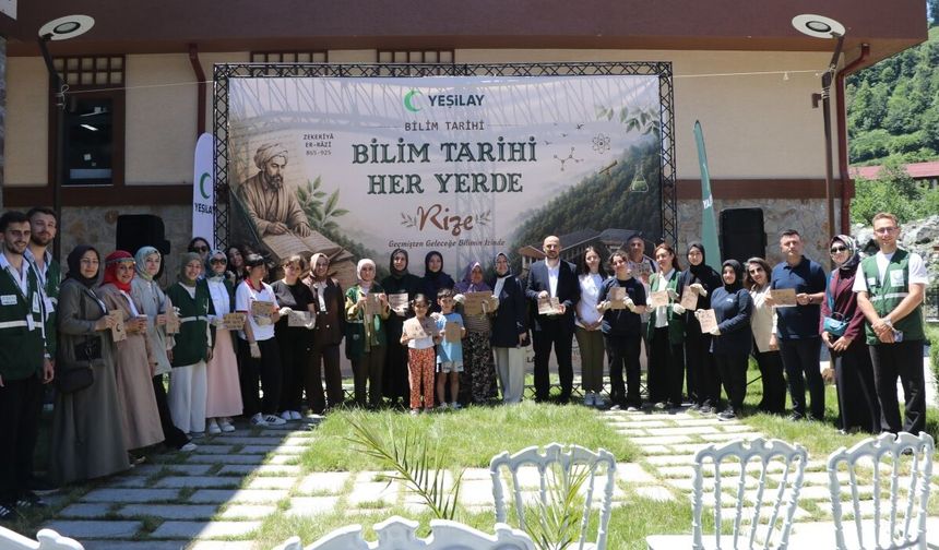 Rize'de "Bilim Tarihi Her Yerde" programı gerçekleştirildi